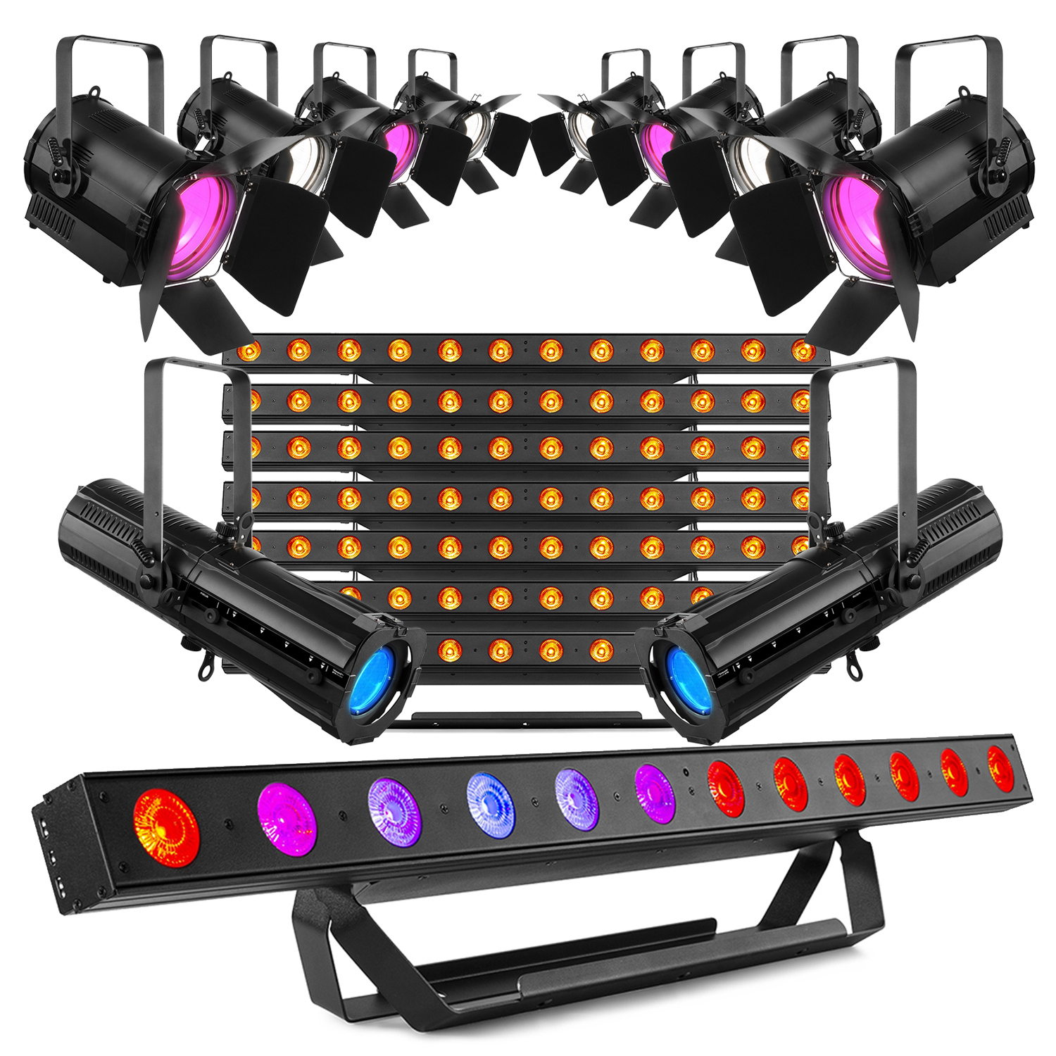 In-Stock LED Theatre Lighting Package x18 Fixtures Category LED Batten