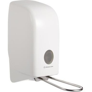 Distributeur de savon en plastique blanc Aquarius 1L 11,5 x 23,7 x 24,7 cm Articles de bain et de toilette - Product Image 1
