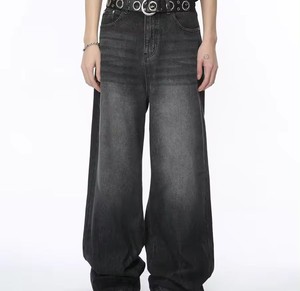 กางเกงยีนส์ขาตรงสำหรับผู้ชายกางเกงคาร์โก้สีฟ้าสำหรับนักขี่จักรยาน - Product Image 1