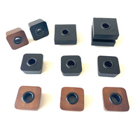 Tapa Cuadrada de Madera Personalizada YUESHEN 28/410 para Difusor de Aromaterapia, Piezas Mecanizadas CNC de Fresno