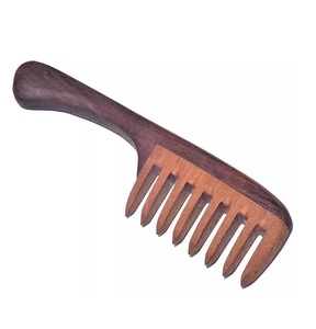 Peine de madera natural puro para salón, cepillo de pelo superior de alta calidad, precio al por mayor y bajo pedido mínimo, nuevo estilo - Product Image 3