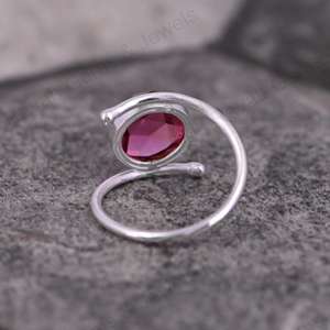 10mm turmalina rosa cuarzo Rosa corte bisel ajuste sólido 925 plata esterlina mujeres anillo hecho a mano para mujeres joyería fina - Product Image 4