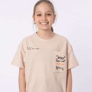 small size new fashion Cheap Wholesale girls kids t-shirt & high quality custom new product children's girls t-shirt - Product Image 1