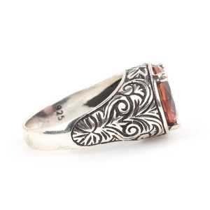 <b>Men's</b> Trendy Fashion <b>Rings</b> Silver <b>Ring</b> with Zultanite Stone Rose Gold & Rhodium Plated Stylish Inlay Design Gift - Product Image 3