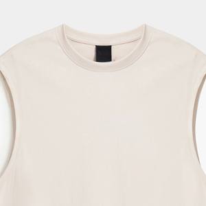 เสื้อฝึกซ้อมแขนกุดผ้าคอตตอนผสมระดับพรีเมียมสำหรับผู้ชาย คอกลม ระบายอากาศได้ดี เหมาะสำหรับการออกกำลังกายและฟิตเนส - Product Image 6