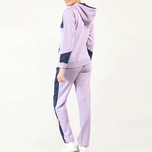 OEM último diseño mujeres chándales verano con capucha sólido pesado algodón mangas regulares mejor venta Venta caliente - Product Image 3