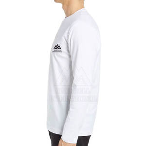 T-shirt à manches longues de couleur personnalisée, vente en gros, impression de logo, t-shirt à manches longues de haute qualité - Product Image 3