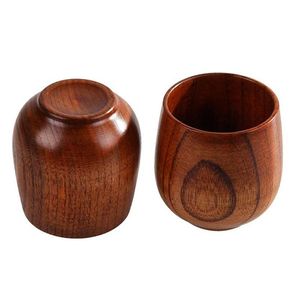 Tasse à eau en bois durable anti-brûlure écologique Design personnalisable Cadeau d'affaires pour café et jus de fruits Grand ventre - Product Image 6