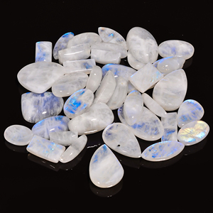 Cabujón de piedra lunar natural, venta al por mayor, piedra preciosa lunar, suelta para la fabricación de joyas piedra preciosa, piedras preciosas de ágata - Product Image 4