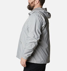 Venta al por mayor en blanco personalizado pulóver chaqueta cortavientos sudaderas con capucha para hombre cremallera lateral con bolsillos chaqueta impermeable chaqueta acolchada - Product Image 5