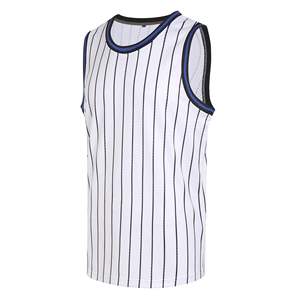 Ensemble de maillots de basket-ball sans manches respirants à sublimation personnalisée pour hommes, uniformes de sport en tissu maillé - Product Image 1