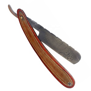 Hoja de afeitar plegable Manual de peluquero de borde recto hecha a mano profesional, maquinilla de afeitar de Garganta Cortada - Product Image 5