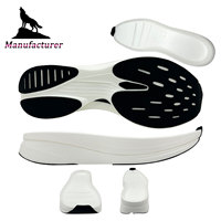 Semelles de chaussures de course amortissantes en PEBA de la marque Wolf, vente en gros, semelles de chaussures en EVA supercritique pour hommes, matériau TPU