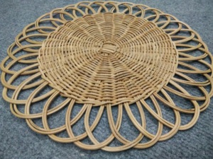 Wholesaler <b>Round</b> Rattan Eco-Friendly <b>Placemat</b> Coaster Handwoven Plate Liner Table Mats Dinner Decor Carton FBA for - Product Image 6