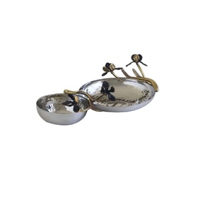 Cuenco para servir frutas con acabado brillante de alta calidad para decoración de mesa de boda, almacenamiento de frutas y alimentos, cuenco para servir de Metal de latón - Product Image 6