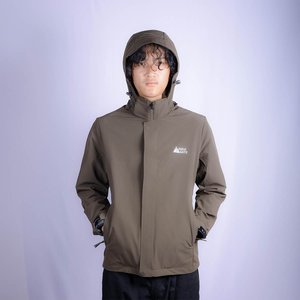 แจ็กเก็ตแบบแข็งสำหรับฤดูร้อนกันน้ำกันลมมีซิปมีขาตั้งพิมพ์ลายไนลอนโพลีเอสเตอร์ฤดูหนาวแบบบาง - Product Image 2