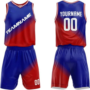 Offre Spéciale uniforme de basket-ball réversible personnalisé ensemble nouveau nom d'équipe imprimé Artical et numéro vêtements d'entraînement - Product Image 1
