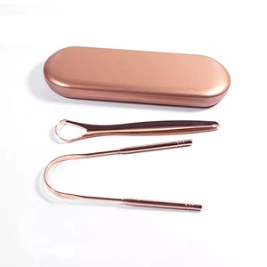 Professional Custom Logo Stainless Steel Metal Tongue <b>Scraper</b> Oral Care Tongue Cleaner for Fresh Breath - Product Image 6