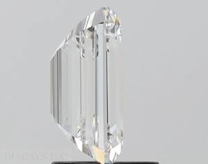 2,00 Ct Emerald Cut IGI Certified F-Color Lab Grown Diamante suelto VVS-VS-Clarity CVD Filled Dvars Diamond - Product Image 4