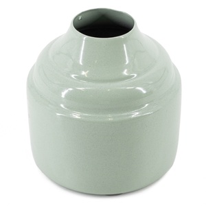 Florero de metal para decoración del hogar elegante, escultórico, sofisticado, el toque final que todo interior Premium merece - Product Image 1