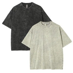 Camiseta Extra Grande para Hombre, 100% Algodón, Lavado Ácido, 230 GSM, Estilo Vintage, Personalizable con Logotipo - Product Image 2