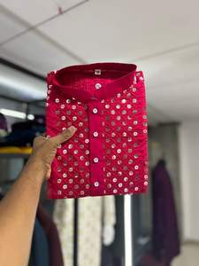 Conjunto de pantalón Kurta de algodón para hombre más vendido bajo demanda disponible a precio mayorista de exportador y fabricante indio - Product Image 4