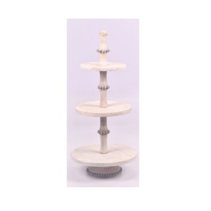 Beaded Design Wood <b>Cake</b> <b>Stand</b> With 2 <b>Tier</b> for Hotel at Lower Cost Birthday Party <b>Cake</b> <b>Stand</b> for Manufacture in Wholesale Cost - Product Image 5