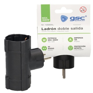 Adattatore bipolare doppio con TTL 3680W 250V 16A (GSC 103000029) - Product Image 2