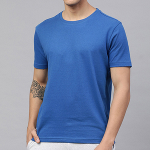 Meilleure vente 100% coton hommes T-Shirt taille personnalisée nouveau à la mode à manches courtes vêtements d'été avec col rond solide motif hommes T-Shirt - Product Image 1