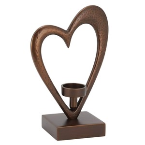 Porte-bougie en métal fait main en forme de renne avec base en bois, finition bronze, figurine de cerf, porte-bougie chauffe-plat pour décoration de Noël - Product Image 5