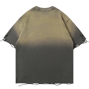 Fournisseur OEM 100% coton coupe ample imprimé T-Shirt pour hommes Logo personnalisé à manches courtes élégant Gym Workout Tee vente en gros - Product Image 4
