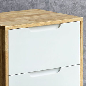 ตู้เก็บเงินข้างเตียงไม้ยางพาราสมัยใหม่ 50x40x56 ซม. รุ่น TDG6804 - Product Image 4