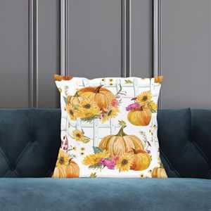 <b>Pumpkin</b> Print Pillow - Cute Halloween <b>Decor</b>, Personalized Gift,18"x18" - 45x45 cm - Product Image 1