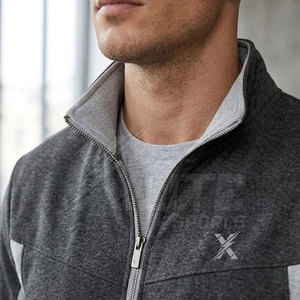 Price Performance Sportswear Full Zip Stand Collar Front Logo <b>Track</b> <b>Jacket</b> Men for Running Training Gym and Active Lifestyle - Product Image 4