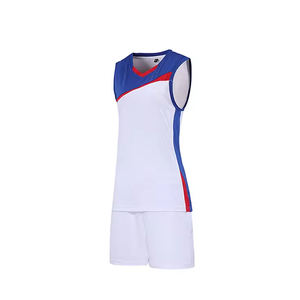 Uniformes de volley-ball sans manches en gros, personnalisables, 100% polyester, impression numérique, créez votre propre maillot de volley-ball - Product Image 4