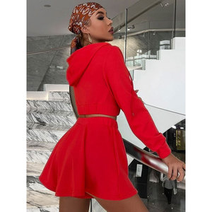 Conjunto Deportivo de Verano para Mujer de Alta Calidad, Hecho a Medida, Dos Piezas, Sudadera con Capucha y Pantalones Cortos, Conjunto de Sudadera con Capucha y Pantalones Cortos Personalizados al por Mayor - Product Image 2