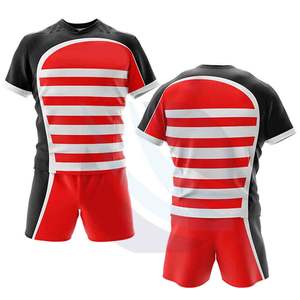 Conjunto de Uniforme de Rugby Personalizado Unisex Transpirable de Secado Rápido Antibacteriano 100% Poliéster Ropa Deportiva para Equipos - Product Image 6