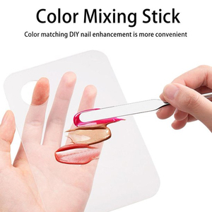Espátula de maquillaje de acero inoxidable, espátulas de cemento con acabado pulido de un solo extremo, espátula de mezcla de artista para belleza - Product Image 4
