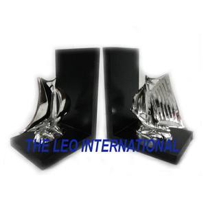 Sujetalibros con acabado en negro plateado con aspecto de globo de Metal de aluminio, sujetalibros decorativo para mesa de oficina en casa usado moderno - Product Image 2