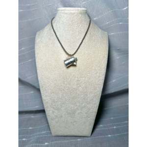 Kingman Turquoise & Sterling Silver Pendant Navajo Made Expertly Bezel <b>Set</b> - Product Image 5