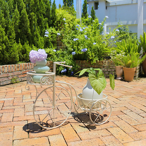 Support de fleurs décoratif de jardin, vente en gros, support de Pot de <span class=keywords><strong>plante</strong></span> en métal pour <span class=keywords><strong>vélo</strong></span> - Product Image 1