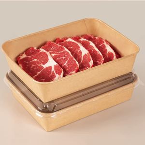 Conteneur alimentaire rectangulaire en papier kraft <span class=keywords><strong>grande</strong></span> taille pour poisson, hot pot, barbecue, viande, légumes – Idéal pour le <span class=keywords><strong>camping</strong></span> (vente en gros) - Product Image 5