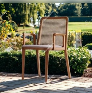 Foshan jardin arrière-cour Restaurant terrasse chaise d'extérieur longue barre Portable Unique bambou intérieur rotin extérieur meubles de jardin - Product Image 6