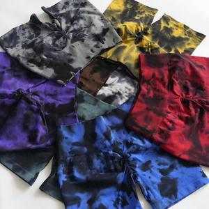 กางเกงขาสั้นเอวสูงผู้หญิง ลายมัดย้อม ไร้ตะเข็บ 18 สี กางเกงออกกำลังกายรัดรูป ระบายอากาศดี ยกกระชับสะโพก กางเกงโยคะ กางเกงออกกำลังกายแบบใหม่ - Product Image 4