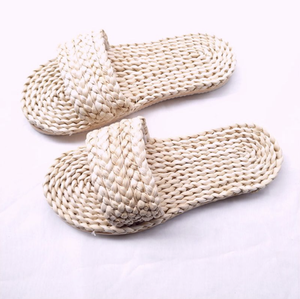 Chaussons écologiques en jacinthe d'eau pour un port décontracté en intérieur, chaussures tissées légères fabriquées au Vietnam - Product Image 5