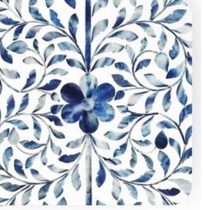 Dessous de verre élégants en incrustation d'os du Rajasthan royal fabriqués à la main Tapis et tampons en noyer pour table à thé et salle à manger - Product Image 3