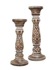 Traditional <b>Wooden</b> Candle <b>Holder</b> Premium Quality Classic Home Decoration Smooth Polished Surface Finish Christmas Handmade - Product Image 5