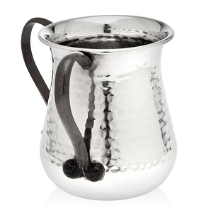 Taza de lavado de acero inoxidable personalizada, regalo de Judaica, ceremonia de lavado a mano, taza de lavado de diseño dorado de latón - Product Image 5