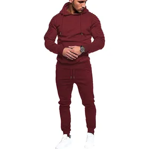 Heren Patchwork Trainingspak Casual Set Heren Rits Sportkleding 2 Stuks Joggingbroek Mode Streep Hiphop Fitness Joggingpakken Voor M