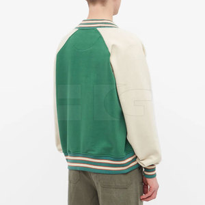 Custom Design High Quality Stand Collar Winter Letterman <b>Jackets</b> Casual Wear <b>Men</b> <b>Long</b> Sleeve - Product Image 3